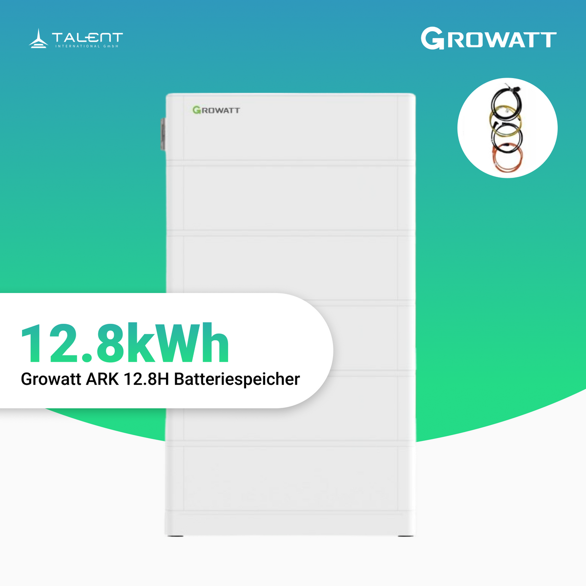 Growatt ARK 12.8H Batteriespeicher 12,8kWh - Komplettsystem für SPH & SPA-Serie