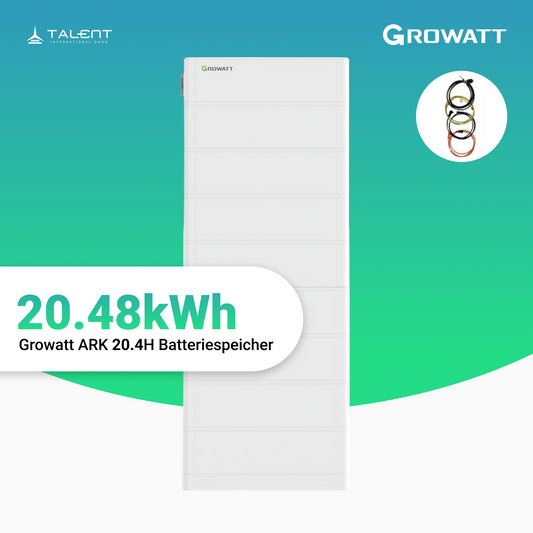 Growatt ARK 20.4H Batteriespeicher 20,48kWh - Komplettsystem für SPH & SPA-Serie