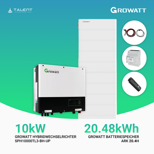 Growatt Komplettset SPH10000TL3-BH-UP 10kW mit 23,0kWh ARK 23.0H Batteriespeicher