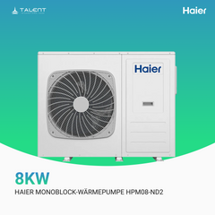 Haier Monoblock-Wärmepumpe HPM08-Nd2 8 kW | R290 | A+++ Heizen, Kühlen & Warmwasser  | inkl. Erstinbetriebnahme