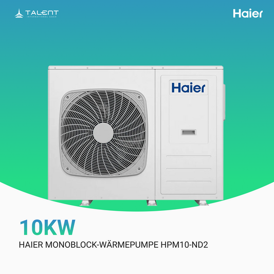 Haier Monoblock-Wärmepumpe HPM10-TNd2 10 kW | R290 | A+++ Heizen, Kühlen & Warmwasser | inkl. Erstinbetriebnahme