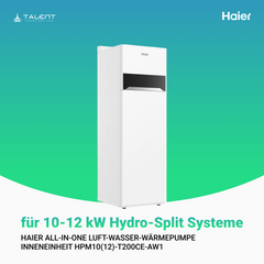 Haier All-in-One Luft-Wasser-Wärmepumpe 10 kW Inneneinheit - HPM10(12)-T200CE-AW, 200L Speicher inkl. Erstinbetriebnahme