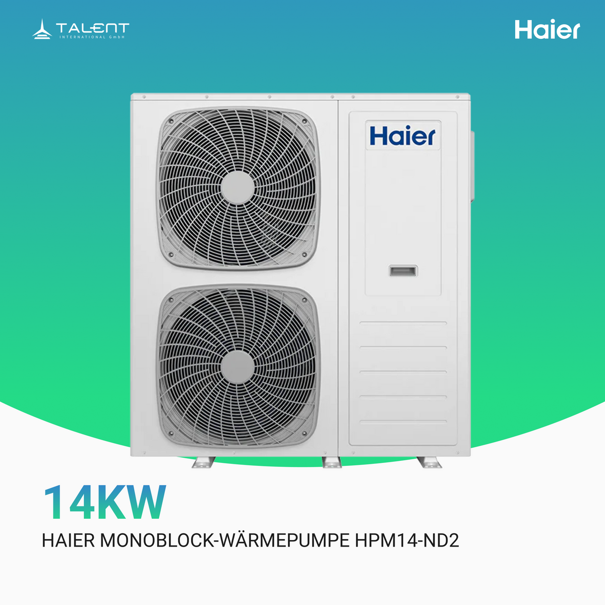 Haier Monoblock-Wärmepumpe 14 kW | R290 | Hoch effizientes Heizsystem | inkl. Erstinbetriebnahme