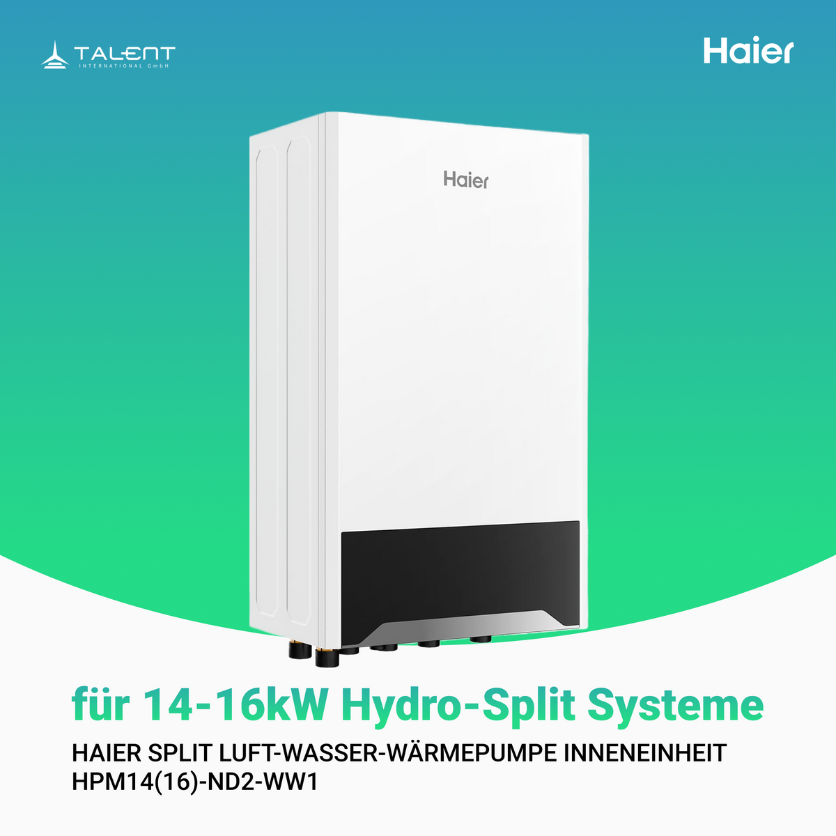 Haier Split Luft-Wasser-Wärmepumpe Inneneinheit - HPM14(16)-TND2-WW1 inkl. Erstinbetriebnahme
