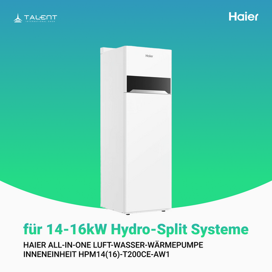 Haier All-in-One Luft-Wasser-Wärmepumpe 14 kW Inneneinheit - HPM14(16)-T200CE-AW1, 200L Speicher inkl. Erstinbetriebnahme