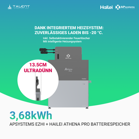 APsystems EZHI + Hailei Athena Pro Serie – Hybrid Speicher mit Inselbetrieb & AC-Kopplung