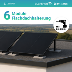 3000W Balkonkraftwerk mit Speicher - 6x 500W Full Black bifazial & Anker Solix Solarbank 3 Pro