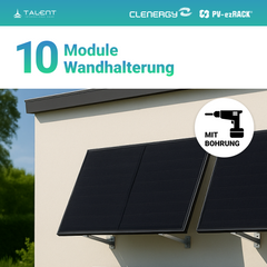 APsystems EZHI + EZ1D Set – Hybrid & Insel-System mit 5 kWh / 10 kWh Speicher + 4550W (10 x 455W) Bifazial Full Black PV Modulen, AC Leistung 3800W