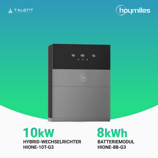 Hoymiles - HiOne-10T-G3 10kW Hybrid-Wechselrichter dreiphasig und 8kWh Speicher ALL-IN-ONE BESS Energiespeichersystem