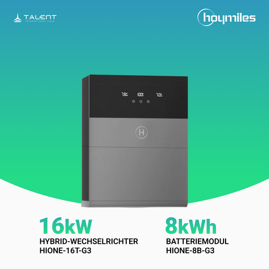 Hoymiles - HiOne-16T-G3 16kW Hybrid-Wechselrichter dreiphasig und 8kWh Speicher ALL-IN-ONE BESS Energiespeichersystem