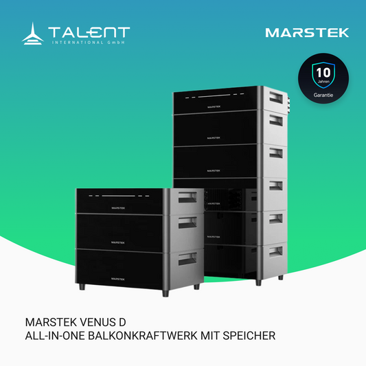 Marstek Venus D All-in-One Balkonkraftwerk 4kW PV und 2,5 kW Wechselrichter 4 MPPT AC-Kopplung