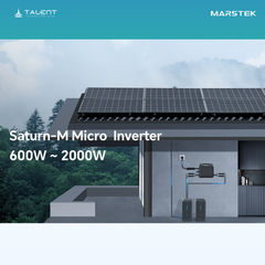 910W Balkonkraftwerk Set mit Wechselrichter - 2 × 455W Full Black Glas-Glas Modul, Marstek Saturn MST-MI0800 Mikrowechselrichter