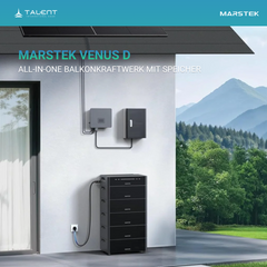 Marstek Venus D All-in-One Balkonkraftwerk 4kW PV und 2,5 kW Wechselrichter 4 MPPT AC-Kopplung