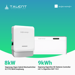Sigenergy SigenStor Set 8.0 TP2 – 8 kW Dreiphasiger Hybrid Wechselrichter mit SigenStor BC & SigenStor BAT 10.0 (9kWh)