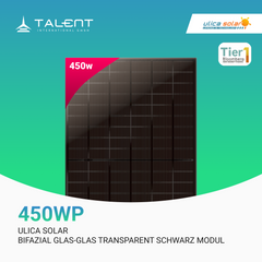 Ulica Solar 450W UL-450M-108BDGN "Black Jade Flow" Bifazial Transparentes Glas-Glas Full Black Modul
